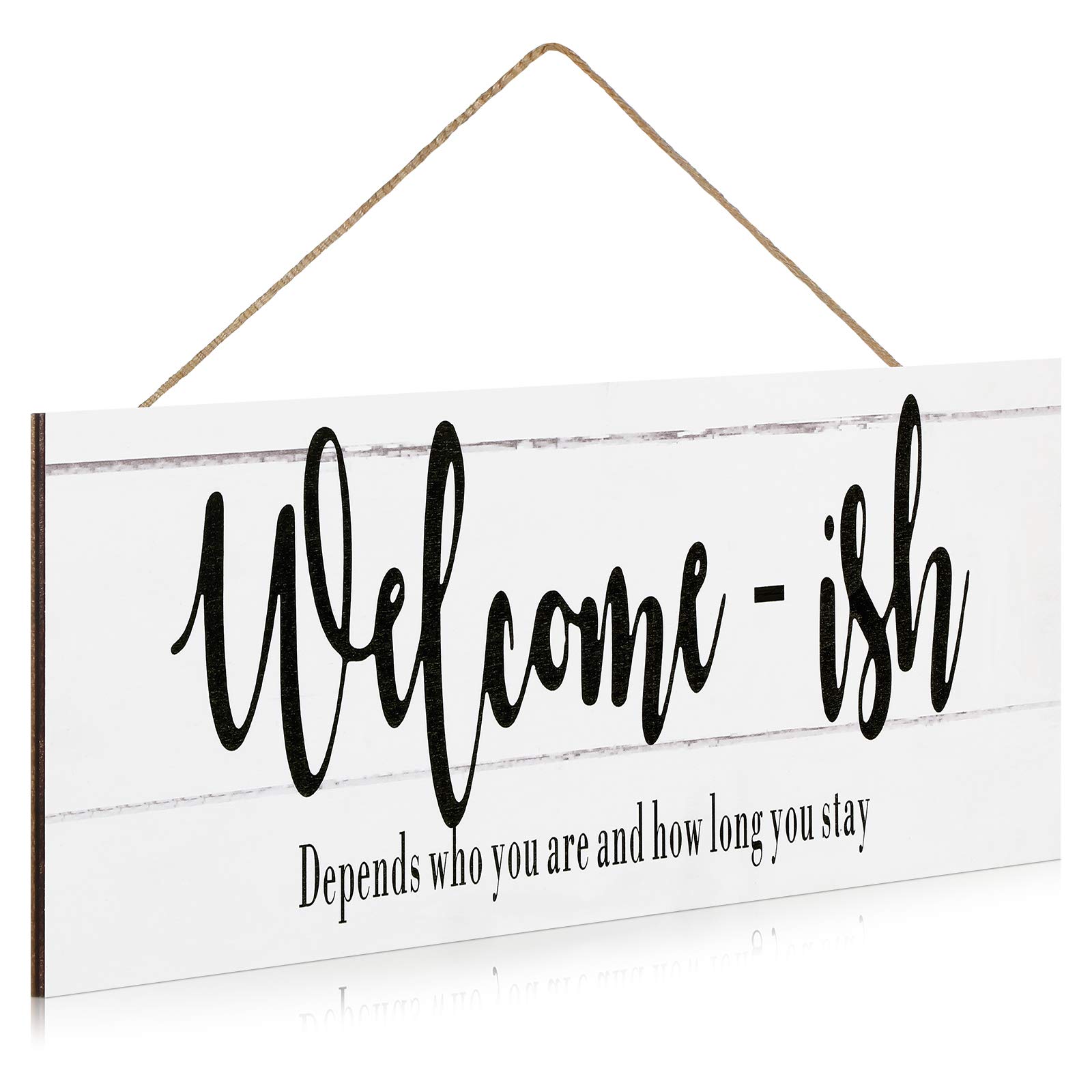 Welcome sign with rules