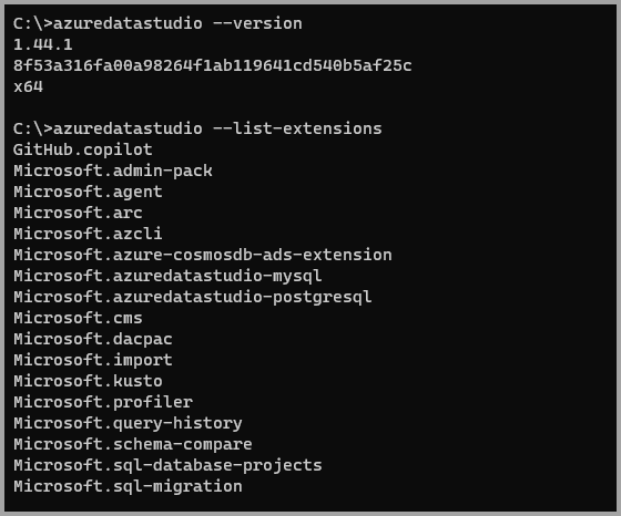 Command line interface with file compression