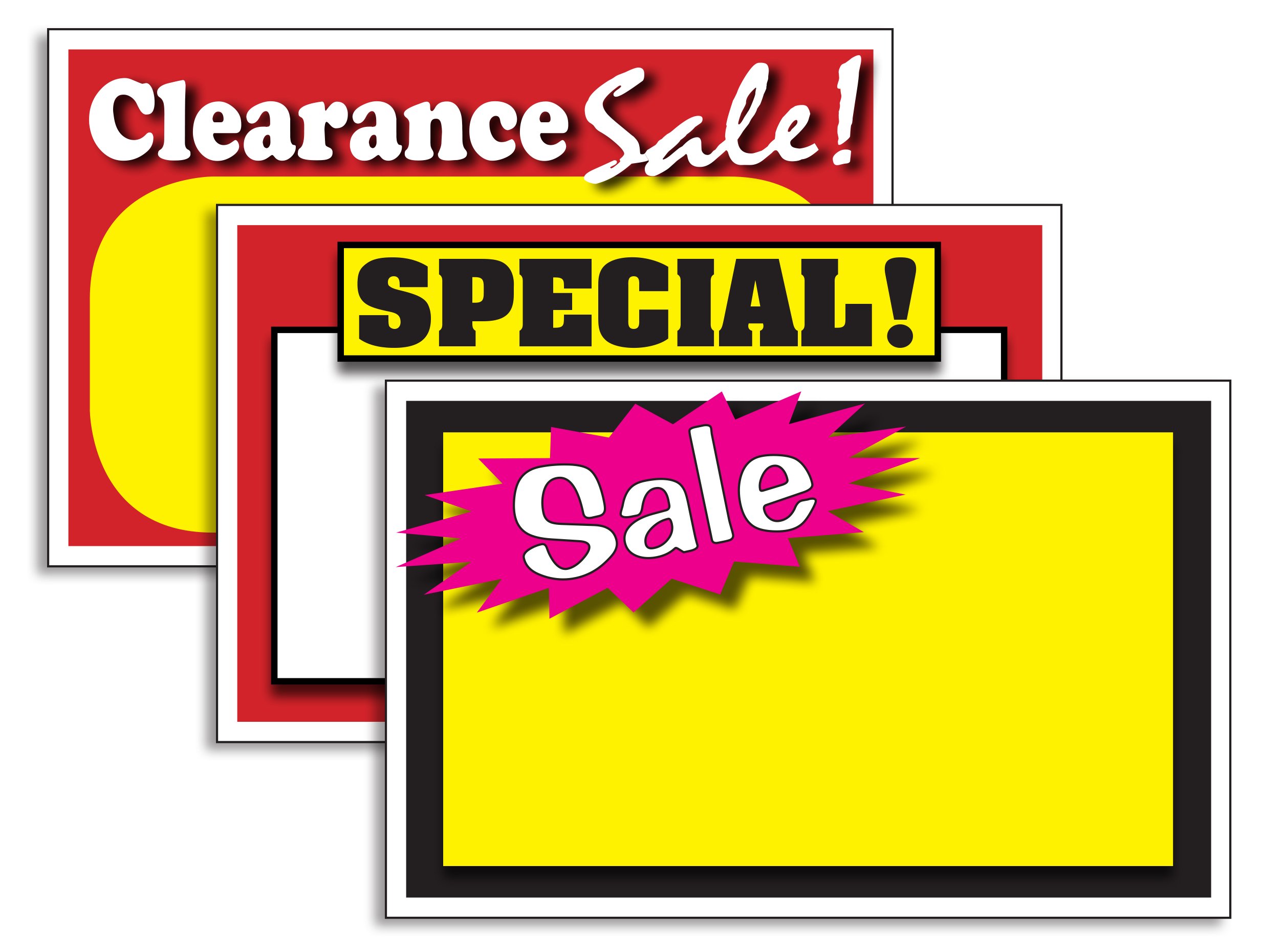 Sale sign or discount tag